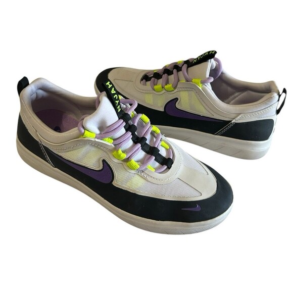 Nike SB Nyjah Free 2 Womens Black Wild Berry White Skate Shoes BV2078-009 Sz 6.5 - Picture 3 of 12